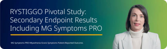 RYSTIGGO Pivotal Study: Secondary Endpoint Results Including MG Symptoms PRO